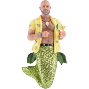 December Diamonds 55-55437 Merman Ornament, Key Lime Daddy