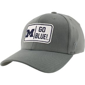 ZHATS Men's Standard NCAA Officially Licensed Fitted Hat ZH Patch Defer Gray