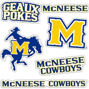 Desert Cactus McNeese State University Stickers Cowboys Geaux Vinyl Decals Laptop Water Bottle Car Scrapbook T2 (Type 2)