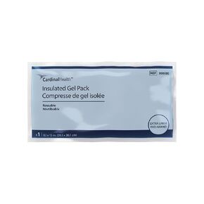 Cardinal Health™ Reusable Hot/Cold Gel Pack, Insulated, X-Large, 8.1 x 15IN, Case of 6