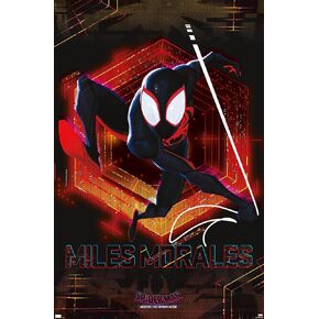 Trends International Marvel Spider-Man: Across the Spider-Verse – Miles Wall Poster, 22.37" x 34.00", Unframed Version