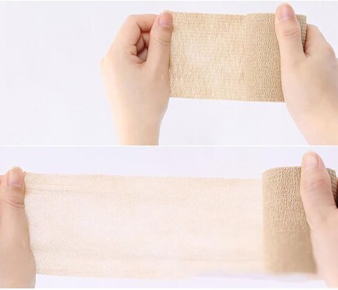 GSHLLO 6 Rolls 2 Inch x 5 Yards Self Adhesive Bandages Breathable Cohesive Bandage Wrap Elastic Athletic Tape Sports Wrist Ankle Bandage in Saudi Arabia