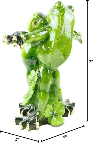 Novelty Funny Frog Figurine Titanic Frog Jack and Rose Style Romantic Relaxing Statue Home Decor in Kuwait