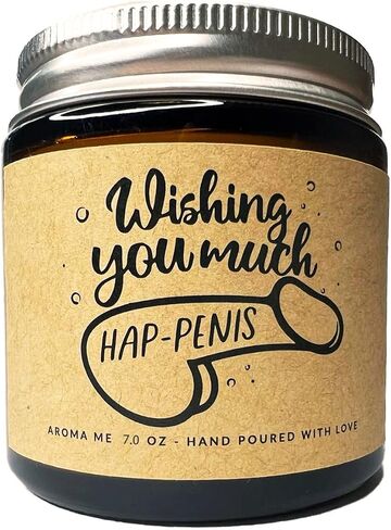 Funny Engagement Scented Candles Relaxing Lavender for Couples, New Weds (Wish You Much Happiness, 7 OZ / 200 Gram) in Saudi Arabia