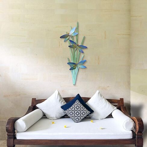 تي. تصميم اليعسوب في Marsh المعاصر الساحلي Lakehouse Lodge Farmhouse Metal Wall Decor in Kuwait
