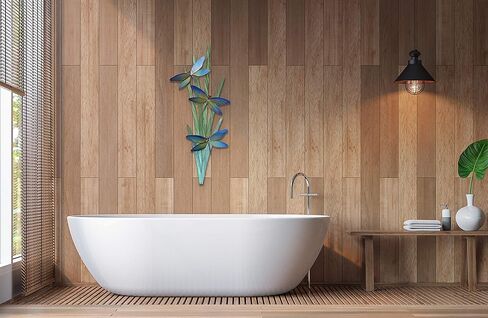 تي. تصميم اليعسوب في Marsh المعاصر الساحلي Lakehouse Lodge Farmhouse Metal Wall Decor in Kuwait