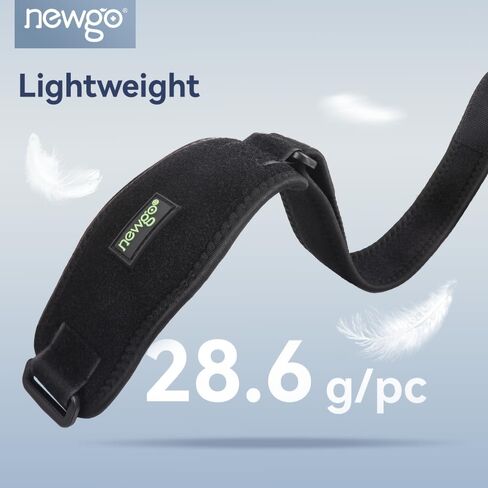 NEWGO دعامة الكوع لالتهاب الأوتار، 2 حزمة من أشرطة الكوع لمرفق التنس للرجال والنساء، كم الكوع قابل للتعديل مع وسادة ضغط in Kuwait