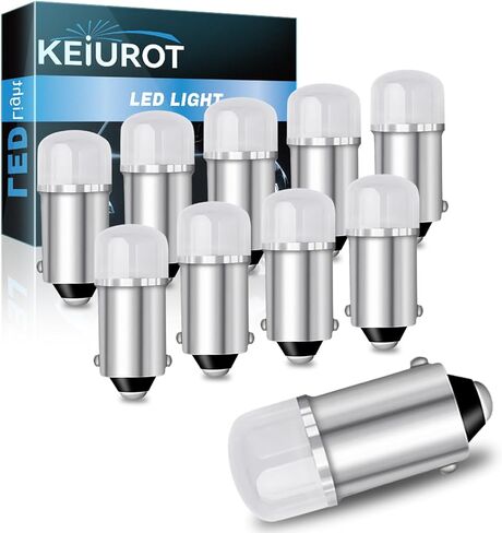 Keiurot GE 44 47 755 756 1893 1895 1847 لمبة BA9S DC/AC 6.3V 6V لمبة LED حربة لمبات Pinball Led لمبات Pinball Machine Light Bulb، حزمة من 10 (أبيض دافئ) in Saudi Arabia