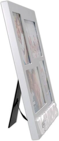 تصميمات Malden International Designs Love My Grandkids 4 إطار صورة جداري مفتوح مع ملحق، رمادي in Kuwait