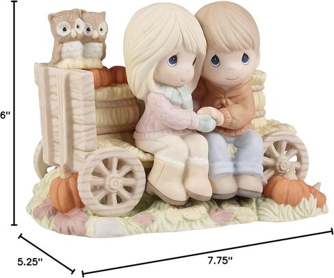 Precious Moments 221022 Falling Into Fun with The One I Love Limited Edition Bisque Porcelain Figurine in Saudi Arabia