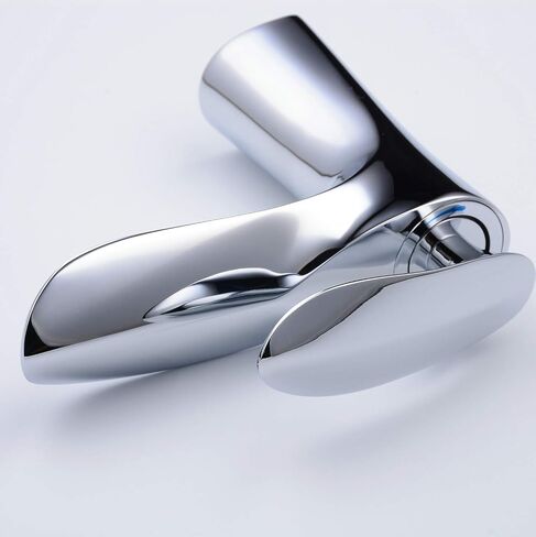 Leekayer Chrome Finish Bathroom Faucet with Pop Up Drain(with Overflow) Single Handle Bathroom Sink Faucet One Hole Deck Mount Vanity Mixer Tap Lavatory in Saudi Arabia