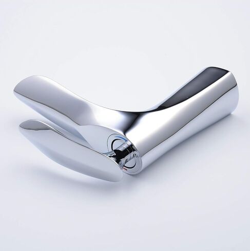 Leekayer Chrome Finish Bathroom Faucet with Pop Up Drain(with Overflow) Single Handle Bathroom Sink Faucet One Hole Deck Mount Vanity Mixer Tap Lavatory in Saudi Arabia