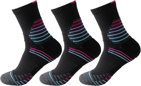Men Compression Socks Athletic Cushioned Crew Sock Running 3 PC with Arch Support Sports Ankle Socks 9-13 in Saudi Arabia