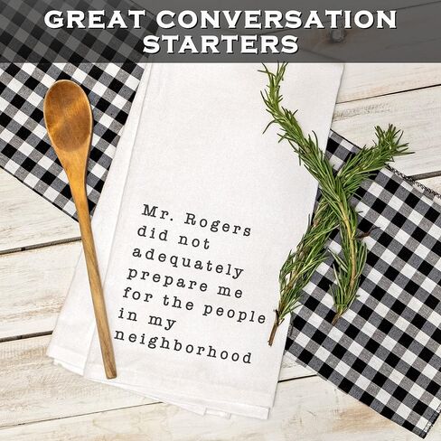 MAINEVENT Mr Rogers Dish Towel 18x24 Inch, Mr Rogers Towel, Funny Kitchen Towel Saying, Mr Rogers Neighborhood Friends Towel, Mr Rogers Kitchen Towel in Saudi Arabia