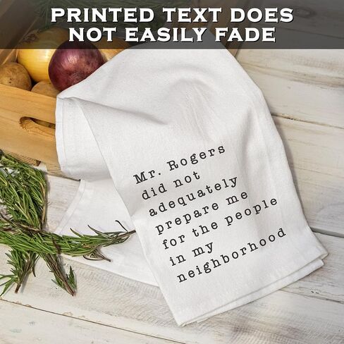 MAINEVENT Mr Rogers Dish Towel 18x24 Inch, Mr Rogers Towel, Funny Kitchen Towel Saying, Mr Rogers Neighborhood Friends Towel, Mr Rogers Kitchen Towel in Saudi Arabia