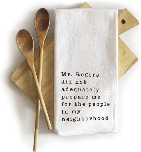 MAINEVENT Mr Rogers Dish Towel 18x24 Inch, Mr Rogers Towel, Funny Kitchen Towel Saying, Mr Rogers Neighborhood Friends Towel, Mr Rogers Kitchen Towel in Saudi Arabia