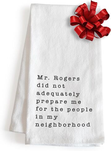 MAINEVENT Mr Rogers Dish Towel 18x24 Inch, Mr Rogers Towel, Funny Kitchen Towel Saying, Mr Rogers Neighborhood Friends Towel, Mr Rogers Kitchen Towel in Saudi Arabia