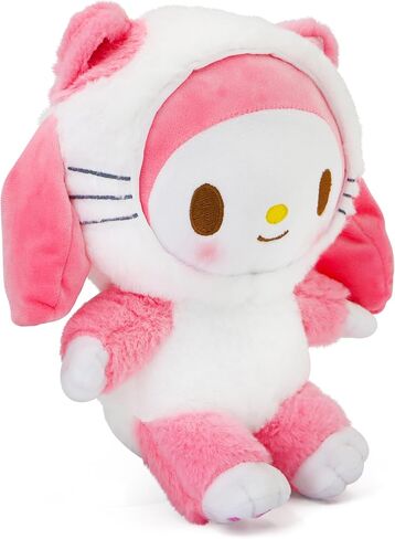Adorable 10-Inch Plush Toys - Soft and Cuddly Cartoon Animal Pillow Doll - Perfect for Kids' Room Décor, Birthday Gifts, and Party Favors - Cute Stuffed Figure for Girls and Fans (Pink) in Saudi Arabia