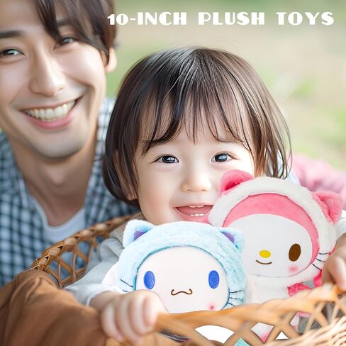 Adorable 10-Inch Plush Toys - Soft and Cuddly Cartoon Animal Pillow Doll - Perfect for Kids' Room Décor, Birthday Gifts, and Party Favors - Cute Stuffed Figure for Girls and Fans (Pink) in Saudi Arabia