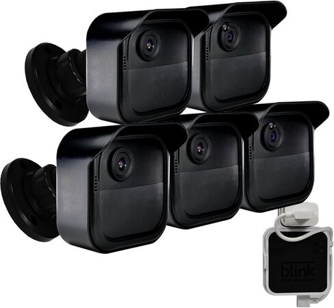 حامل الكاميرا الخارجية Blink الجديد كليًا من SKYWORLD، غطاء واقٍ مقاوم للطقس وحامل قابل للتعديل 360 درجة للجيل الرابع من Blink مع وحدة مزامنة Blink 2 Mount (أسود 2 قطعة) in Kuwait