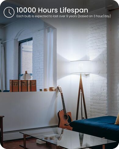 4 مصابيح LED GU24 LED، 2 لمبات إضاءة شوكية، 60 وات لمبات LED مكافئة، 800LM قابلة للتعتيم، ضوء نهاري 5000K، 2 دبوس GU24 LED لمبات، 9W GU24 قاعدة قفل تويست، مدرج في قائمة UL C18GU2405 in Saudi Arabia
