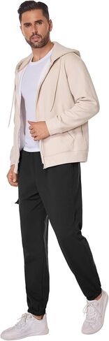 SILKWORLD Mens Sweatpants Casual Cargo Pants Drawstring Hiking Pants Workout Tactical Joggers Sweatpants for Men in Saudi Arabia