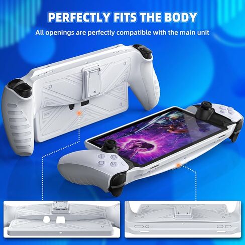 حافظة واقية لمشغل Playstation Portal Remote Player، غطاء حافظة بمسند من مادة TPU الناعمة غير القابلة للانزلاق مع حامل لملحقات بوابة Ps in Saudi Arabia