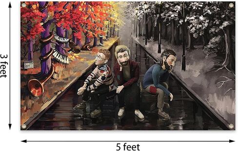 Generic Music AJR Tapestries Album Cover Tapestry 3X5 FT For College Dorm Room, Parties, Bedroom Decor in Saudi Arabia