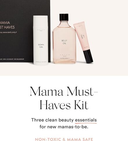مجموعة HATCH Belly Bestie - زيت البطن، 4 أقنعة للبطن، وشم بطن غير سام - أساسيات الأمومة - هدايا مركزة على البطن هدية مثالية للأمومة in Kuwait