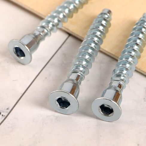 100 قطعة M7x50mm عرافة المقبس غاطسة رئيس الذاتي التنصت ربط مسامير ألين شقة رئيس الأثاث تأكيد مسامير الكربون الصلب الزنك مطلي in Saudi Arabia