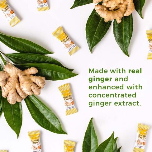 أمير السلام مضغ الزنجبيل بلس + الأصلي، 3 أوقية. حقيبة – مساعدة الجهاز الهضمي، الإغاثة، الحلوى الصحية، مساعدة المعدة in Kuwait