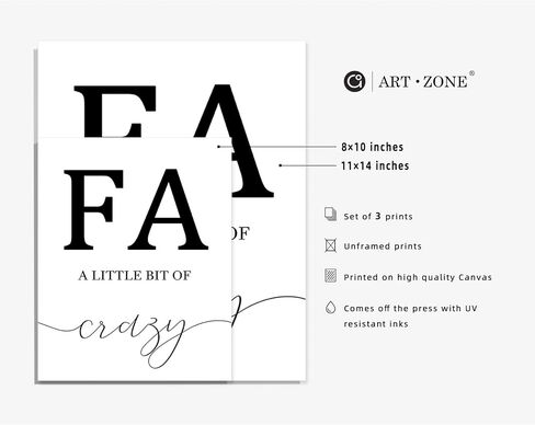 Family Poster Black and White Wall Art for Living Room, 8x10 Canvas Prints Unframed Set of 3, Kitchen Wall Art Posters Hallway Decor Art Prints in Saudi Arabia
