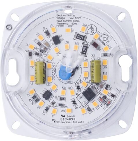 محرك ضوء Sunlite 88482 3 بوصات LED التحديثي، 10 واط (50 مكافئًا)، عمر افتراضي يصل إلى 25,000 ساعة، قابل للتعتيم، 90 CRI، درجة تجارية، معتمد من Energy Star، مدرج في قائمة UL in Saudi Arabia