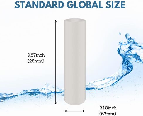 4-Pack 5 Micron 9.87" x 2.5" Sediment Water Filter Replacement Cartridge for Any Standard RO unit | Whole House RO System | Whole House Sediment Filtration CG9870005 in Saudi Arabia