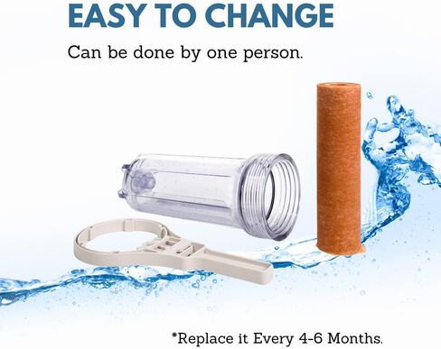 4-Pack 5 Micron 9.87" x 2.5" Sediment Water Filter Replacement Cartridge for Any Standard RO unit | Whole House RO System | Whole House Sediment Filtration CG9870005 in Saudi Arabia