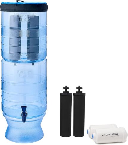 Berkey Light Gravity-Fed Water Filter with 2 Black Berkey Elements and 2 Berkey PF-2 Fluoride and Arsenic Reduction Elements in Saudi Arabia