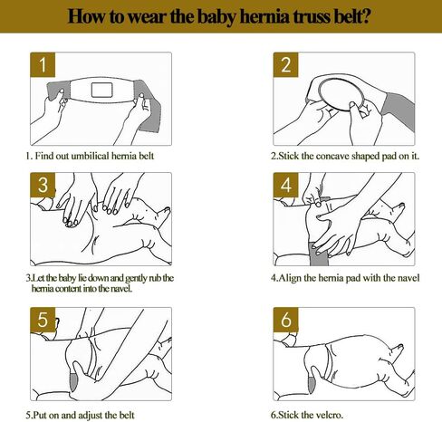 Umbilical Hernia Belt Baby Belly Band Newborn Belly Button Wrap Hernia Belt for Baby Umbilical Cord Care Adjustable 15-18 inch in Saudi Arabia