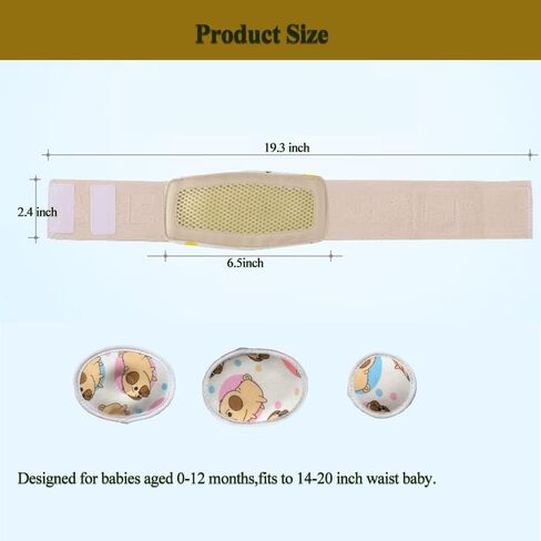 Umbilical Hernia Belt Baby Belly Band Newborn Belly Button Wrap Hernia Belt for Baby Umbilical Cord Care Adjustable 15-18 inch in Saudi Arabia