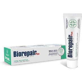 Biorepair Total Protection Daily Toothpaste - 2.54 Fluid Ounces (75ml) Tubes (Pack of 2) [ Italian Import ]