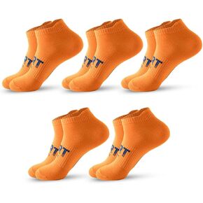 Mens Ankle Socks Athletic Running Cushion Socks Low Cut Socks 5 Pairs Sport Arch Compression Socks