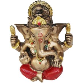 PARIJAT HANDICRAFT Resin Ganpati Idol for Car Dashboard Lord Ganesha Statue for Home Decor Office Statue Showpieces