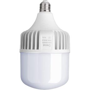 400W-500W Equivalent LED Light Bulb, Bright White Bulbs 6500K 65Watt High Lumen, Cool Daylight White E26/E27 Medium Base for Garage Warehouse Factory Workshop Street Backyard Large Area