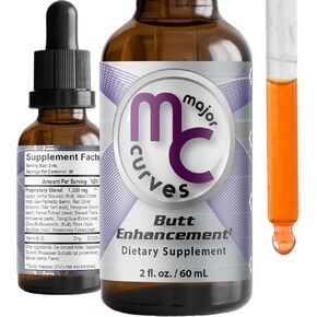 Butt Enhancement Drops - Premium Booty Building Supplements, Bigger Butt Pills for Women, Featuring Aguaje and Maca Extract - Fast-Acting Liquid for Fuller, Lifted, Toned Appearance