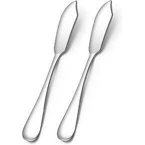AOOSY Stainless Steel Butter Knives, Cheese Knives, Butter Spreader for Kitchen Restaurant Party,Set of 2