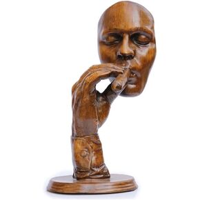 Abstract Character Sculpture Ornaments Face Modern Creative Personality Home Furnishings Simple Nordic Home Decorations Smoking Cigars