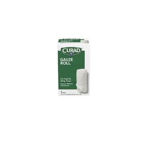 CURAD Stretch Rolled Gauze, 3" x 4.1 yds., Essential First Aid Supply, Pack of 24