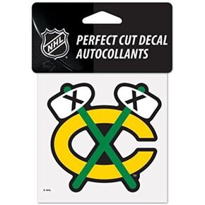 NHL Chicago Blackhawks Official 4"x4" inch Perfect Cut Vinyl Decal