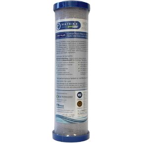 KX 01-250-10-GREEN | 10" CTO PLUS Carbon Block Water Filters for Chlorine, Taste, Odor & VOC reduction | KX MatriKX Powered by GREENBLOCK | Replaces 01-250-125-975