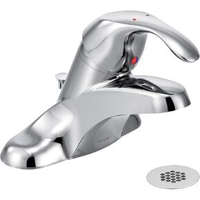 Moen 8434 Commercial M-Bition 4-Inch Centerset Bathroom Faucet with Grid Strainer 1.5 gpm, Chrome
