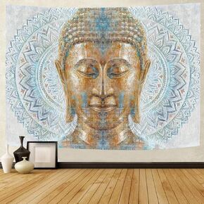 Aapxi Wall Tapestry Buddha Statue,Mandala Tapestry for Bedroom Aesthetic,Wall Hanging for Room 3x5ft